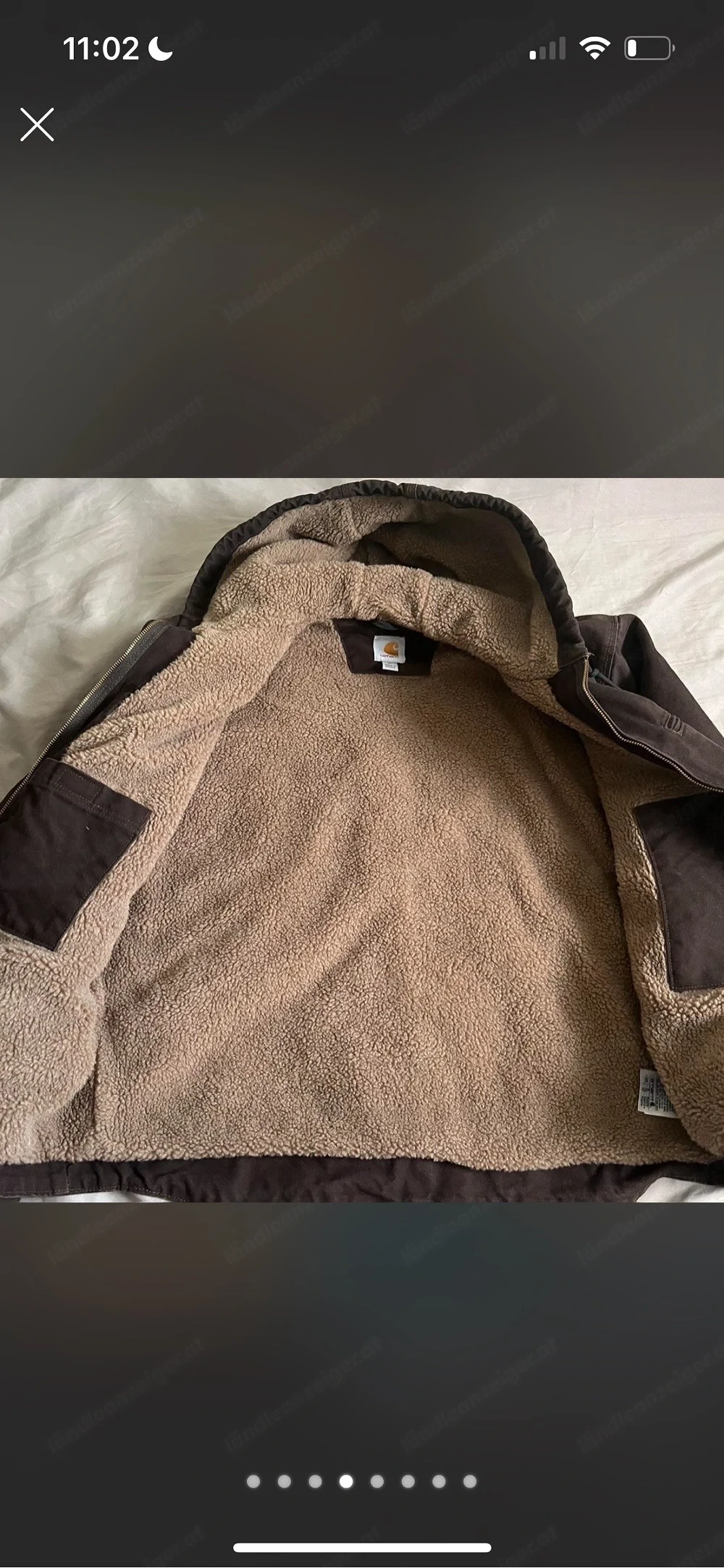 Carhartt Detroit Work Jacket Braun mit Kapuze   XL
