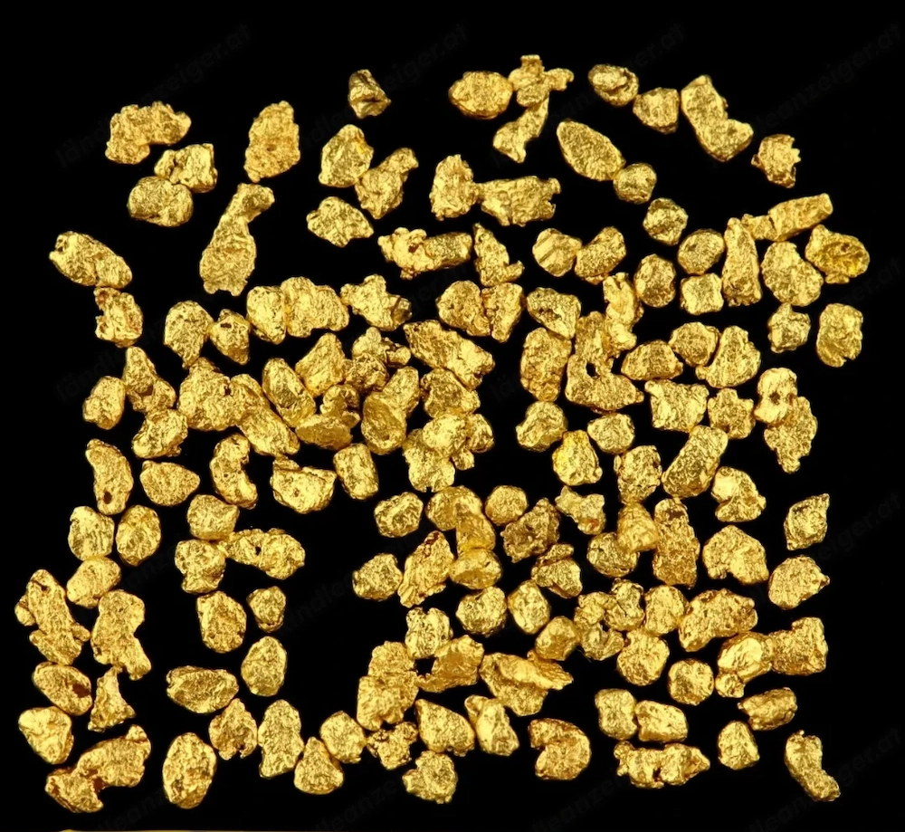 3g sammler Naturgoldnuggets vom yukon (Alaska) 0.5-1mm 22-23 karat mit Zertifikat 
