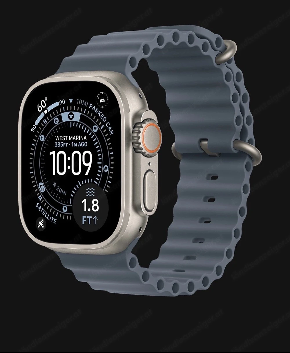 Apple Watch Ultra 3 Titan Natur Ocean Maritimblau FIXPREIS!