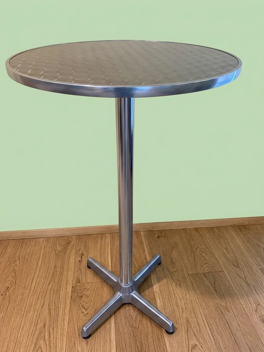 Partytisch Outdoor Aluminium Holzplatte