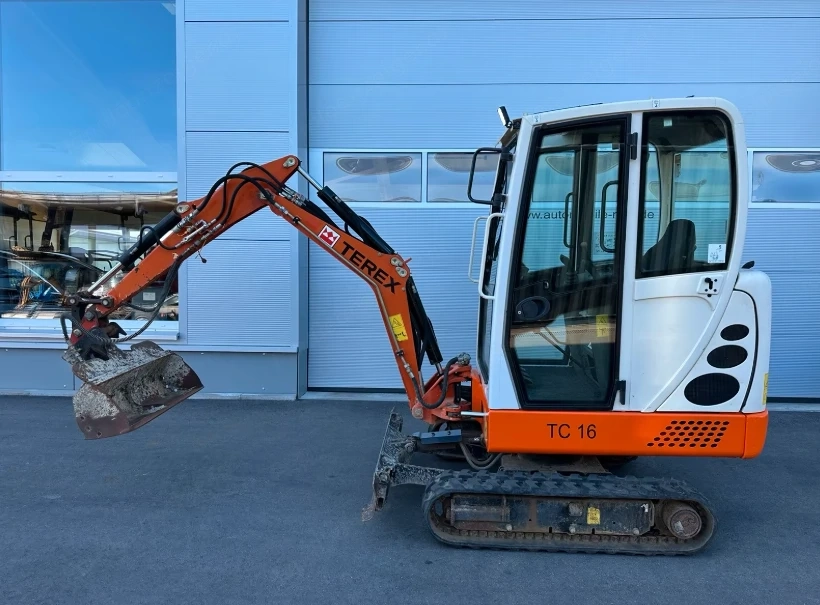 Terex TC16 mit Kabine Minibagger Bagger MS01 2 Löffel