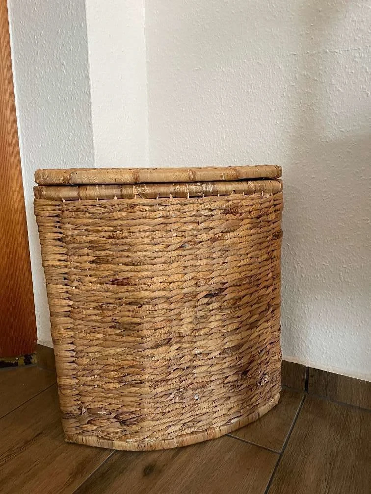 Wäschekorb Rattan für die Ecke