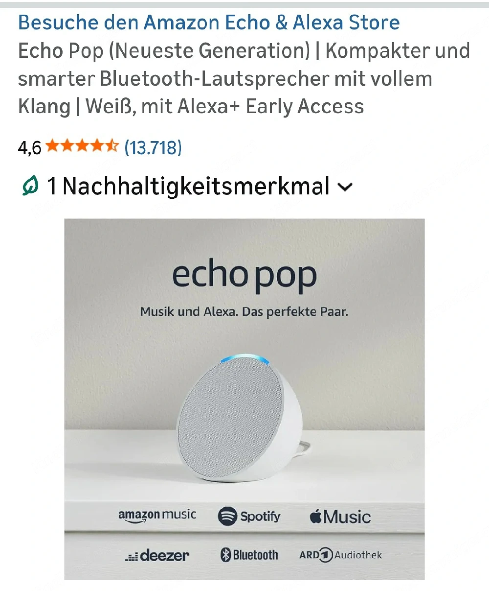 Amazon Echo Pop 