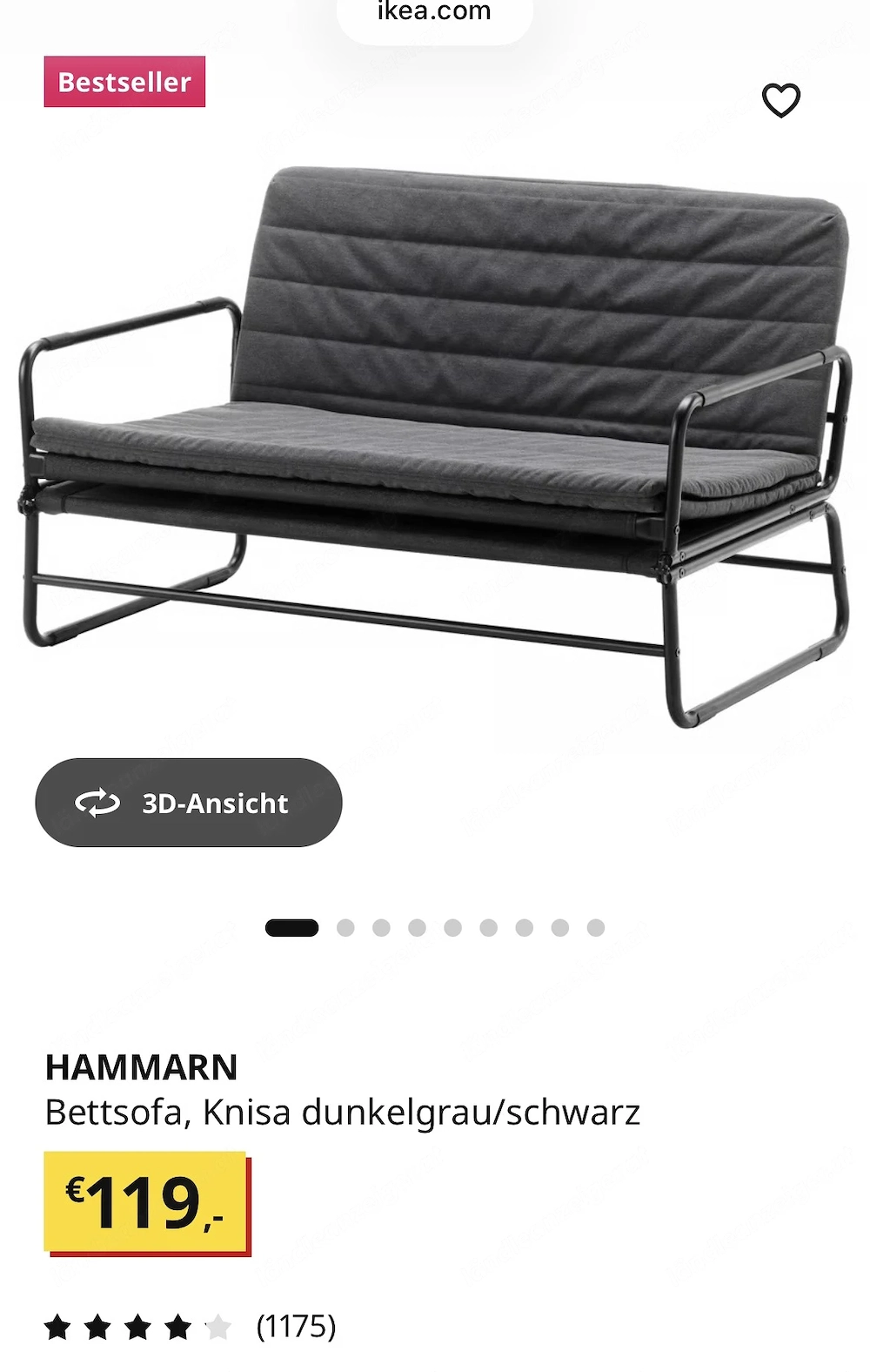 ausziehbare Couch