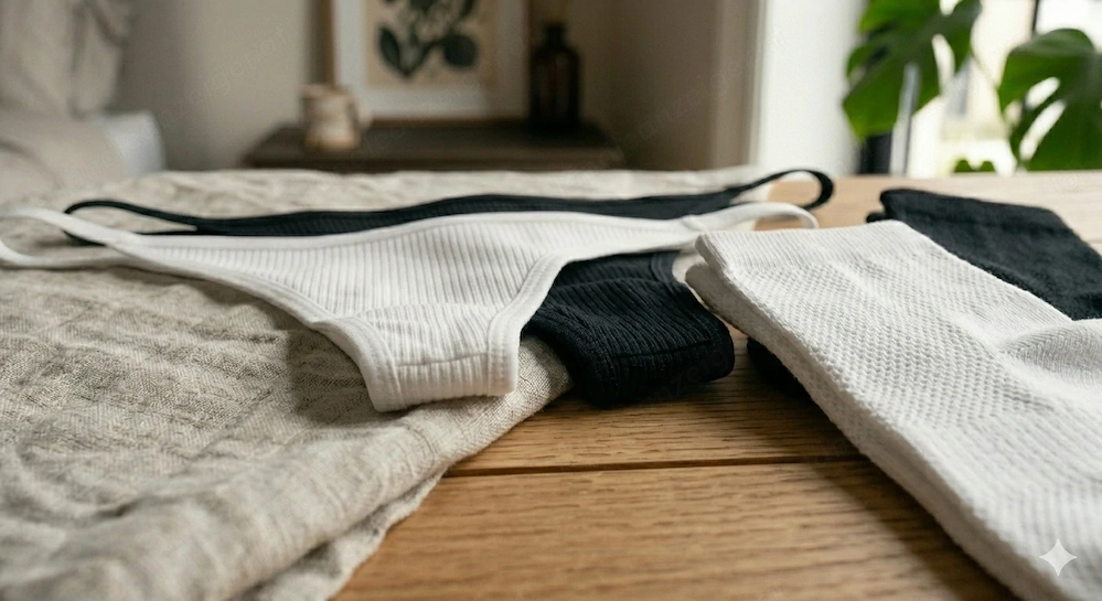 Getragene String & Socken diskret
