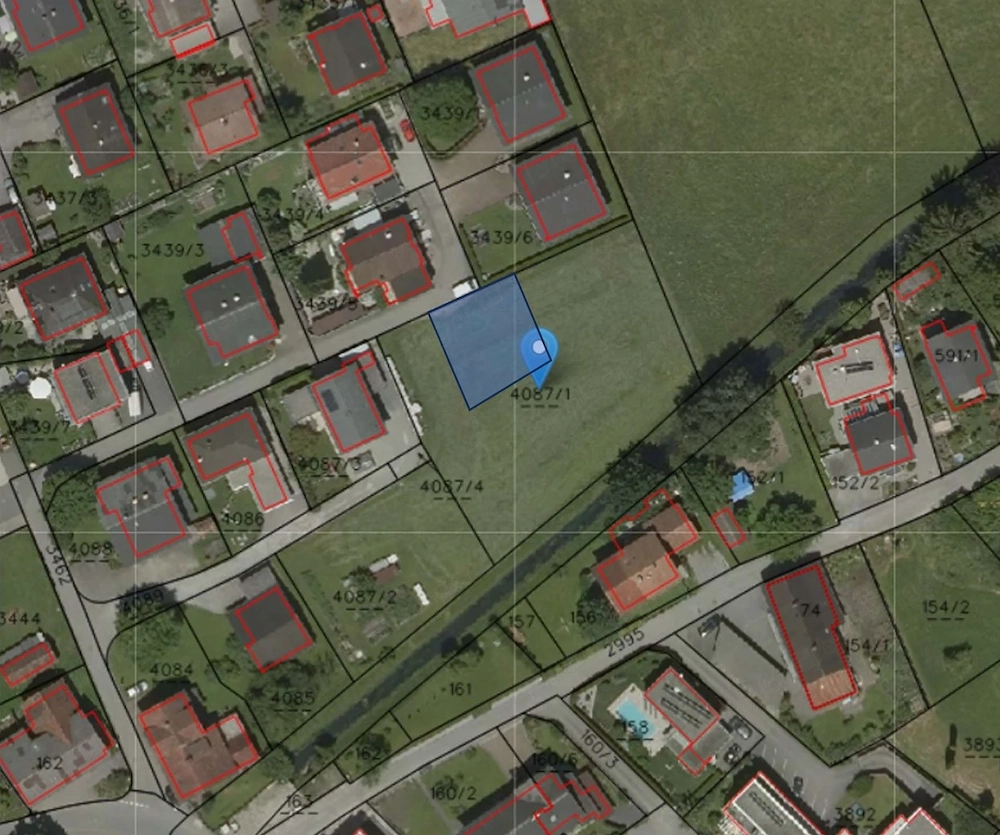 Provisionsfrei: 321 m2 Baugrund in Altach mit Privatstraße