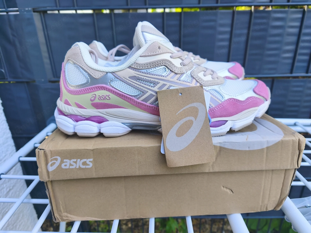 Asics GEL-NYC Sneaker   Rosa Cream Silber   Gr. 43.5