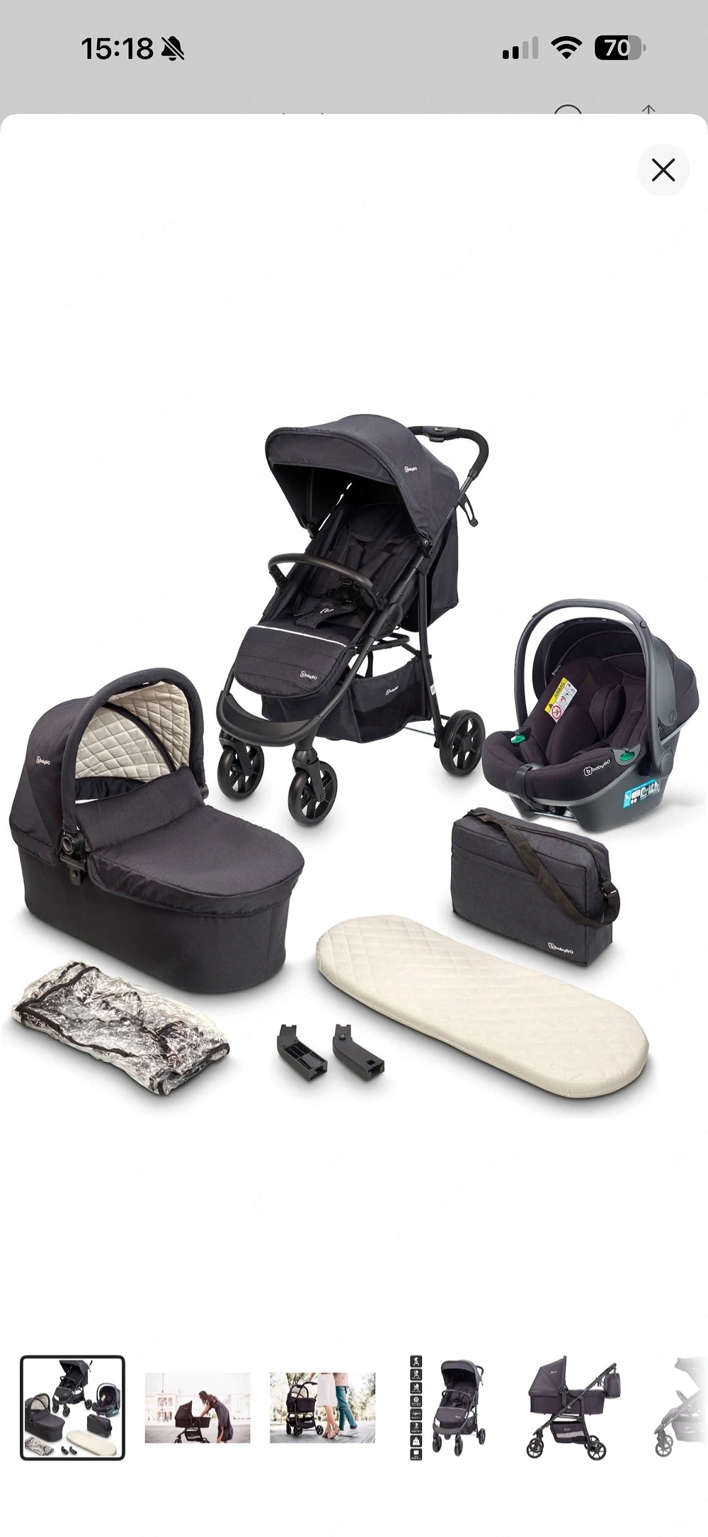 Verschenke verschiedene Babysachen