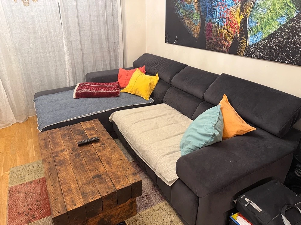 Blaues Sofa