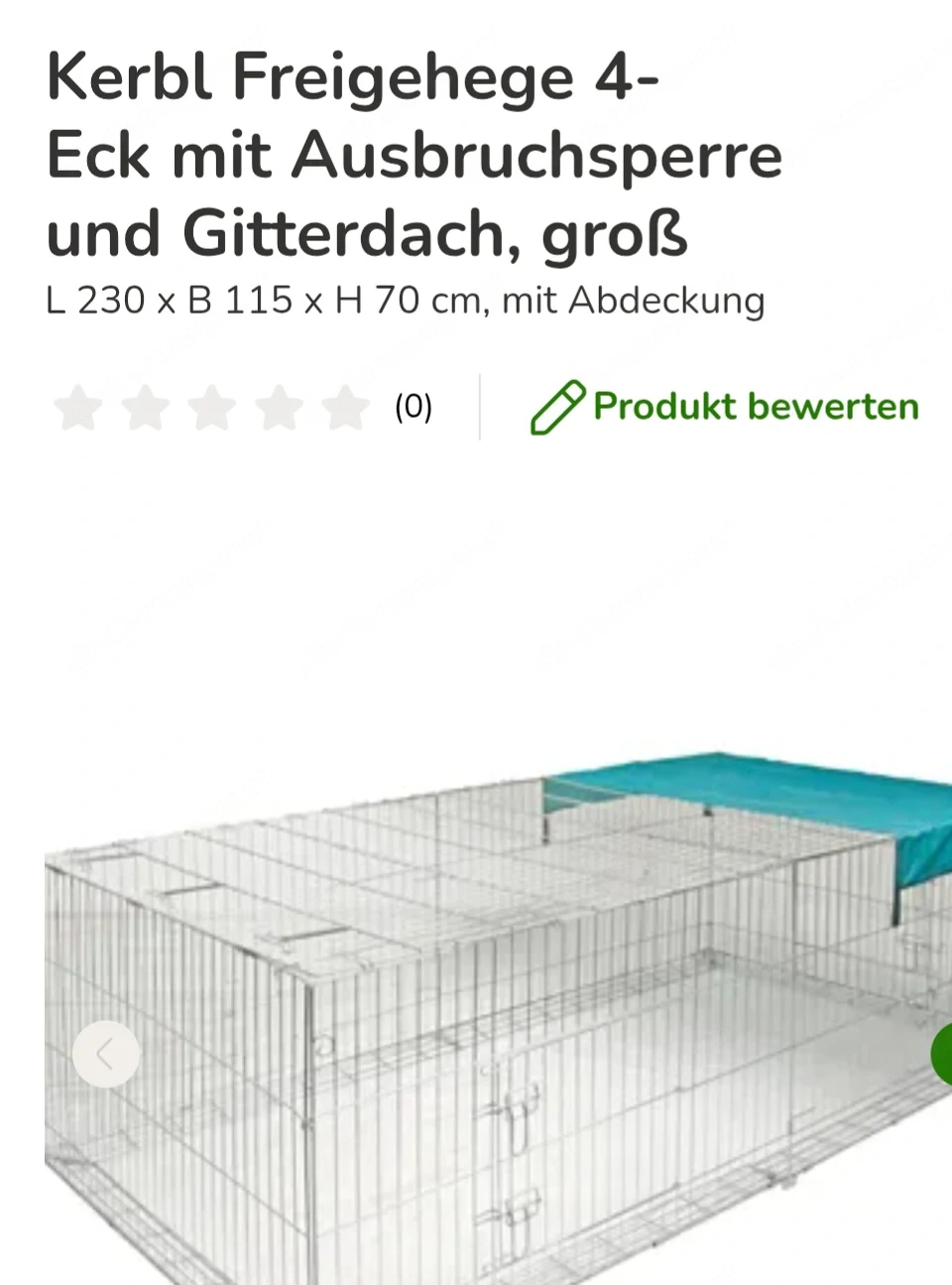 Freigehege für Kleintiere