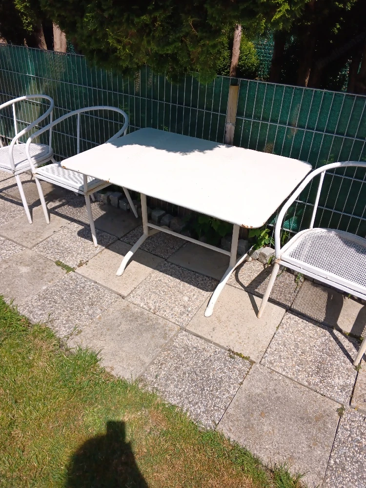 Gartentisch weiss klappbar