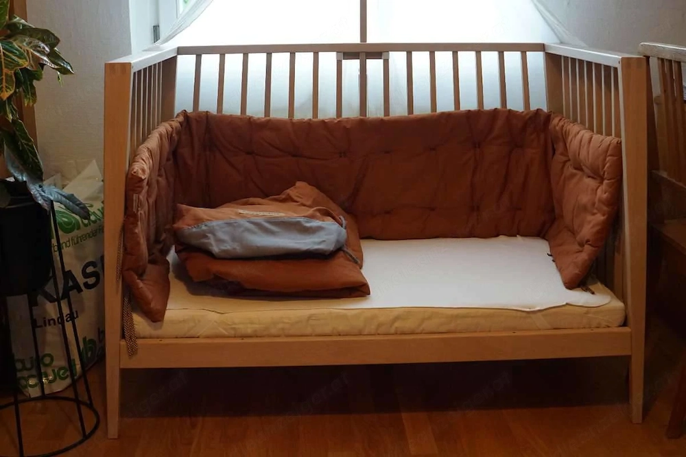 Leander Linea Babybett in Eiche