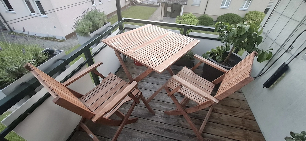 Balkonmöbel Teak Holz