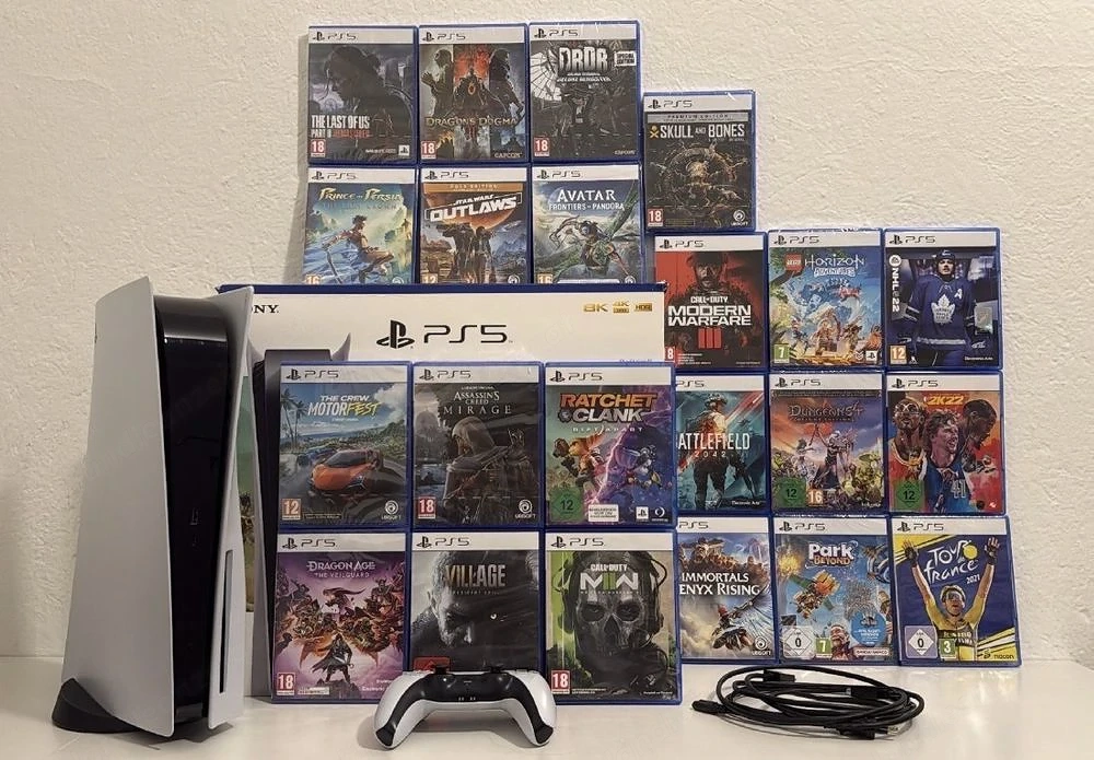 Playstation 5 Bundle - Console, Controller & 22 Games!