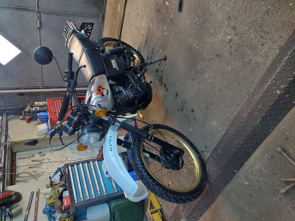 Yamaha xt500 silbertank