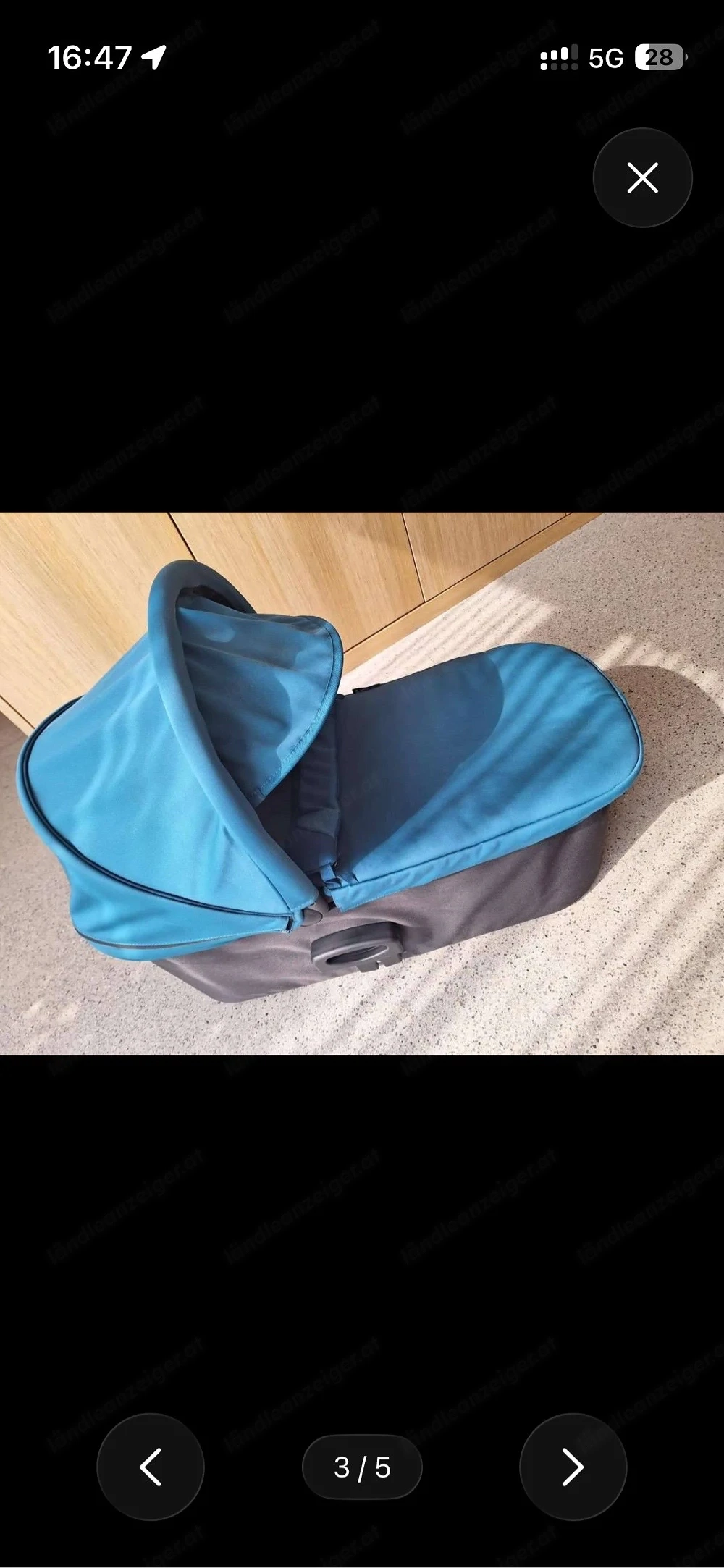 Kinderwagen mit Bremse, geländegängig