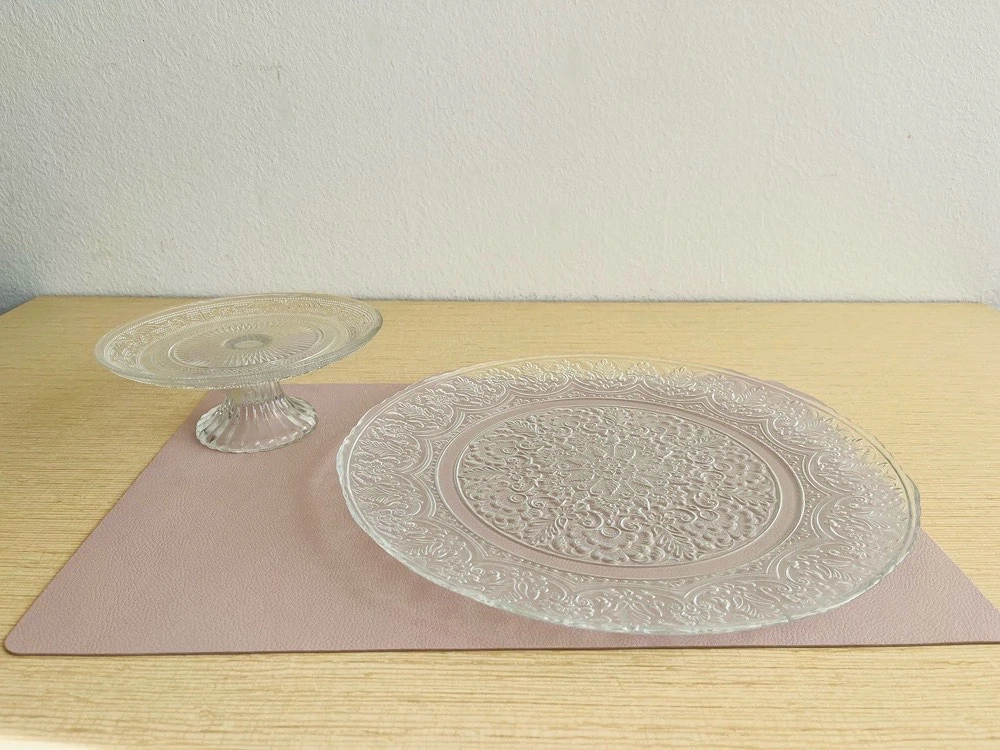Glasteller Glasschale mit schönem Muster, 1  pro Stück