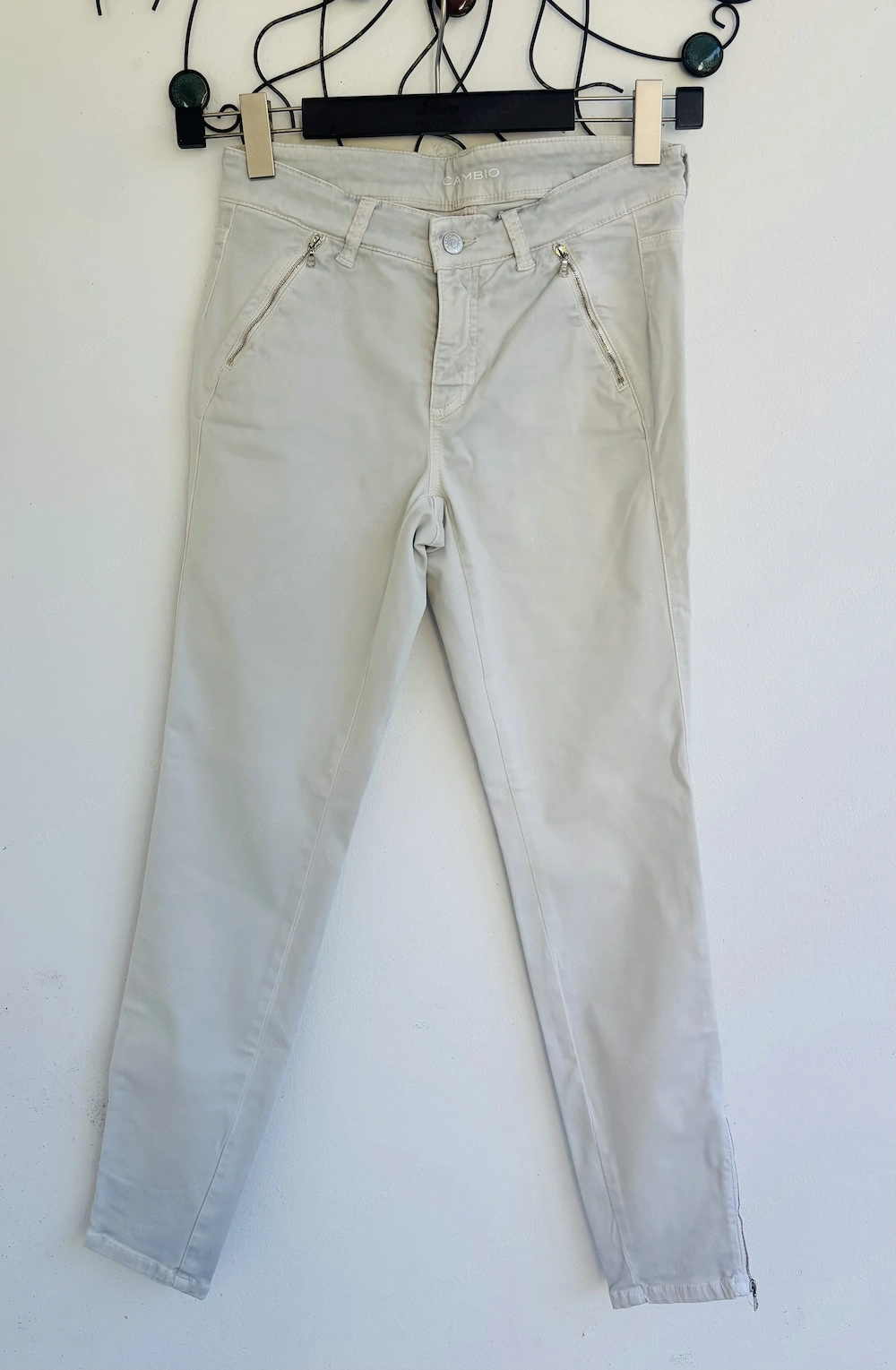 Damen Hose von Cambio helles steingrau