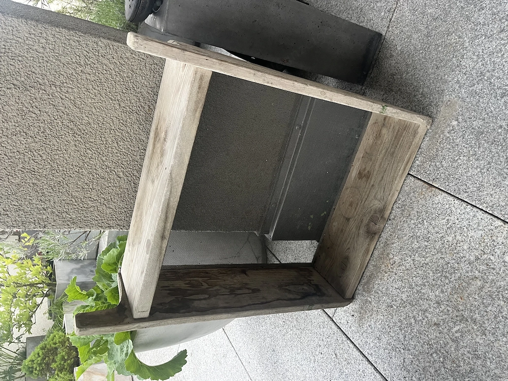 Antikes Holzsieb