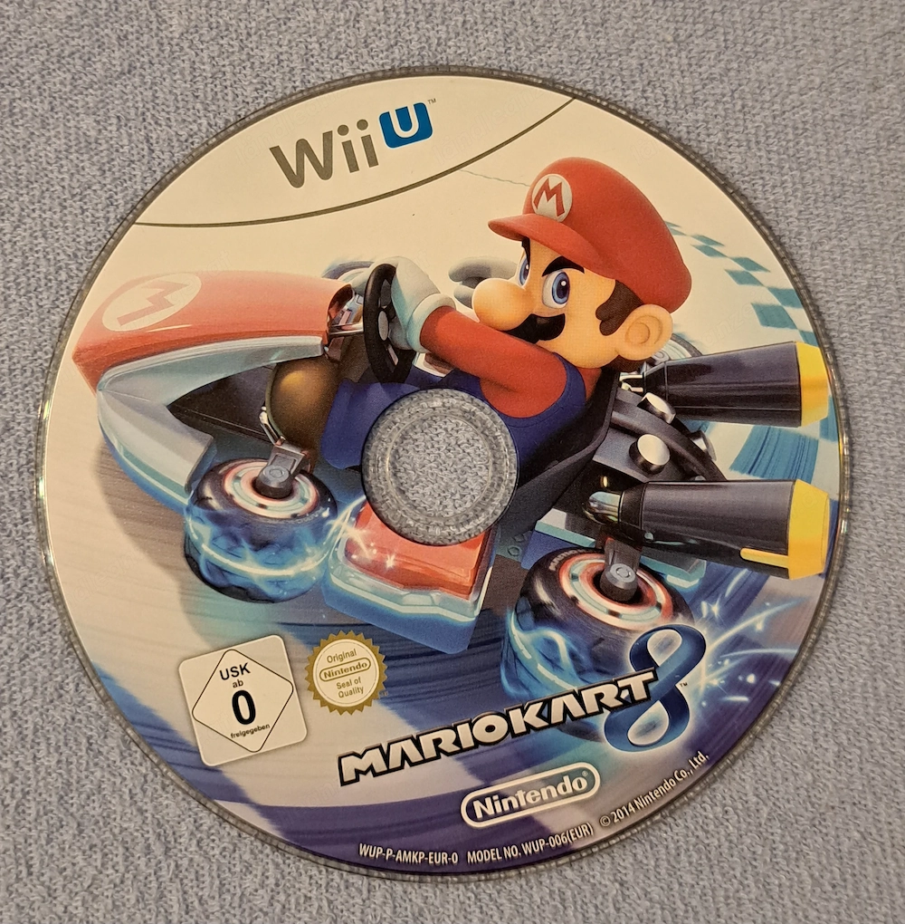 Mario Kart 8 - Nintendo Wii U - Nur Spiele-Disc - Top Zustand (ohne Hülle  Anleitung)