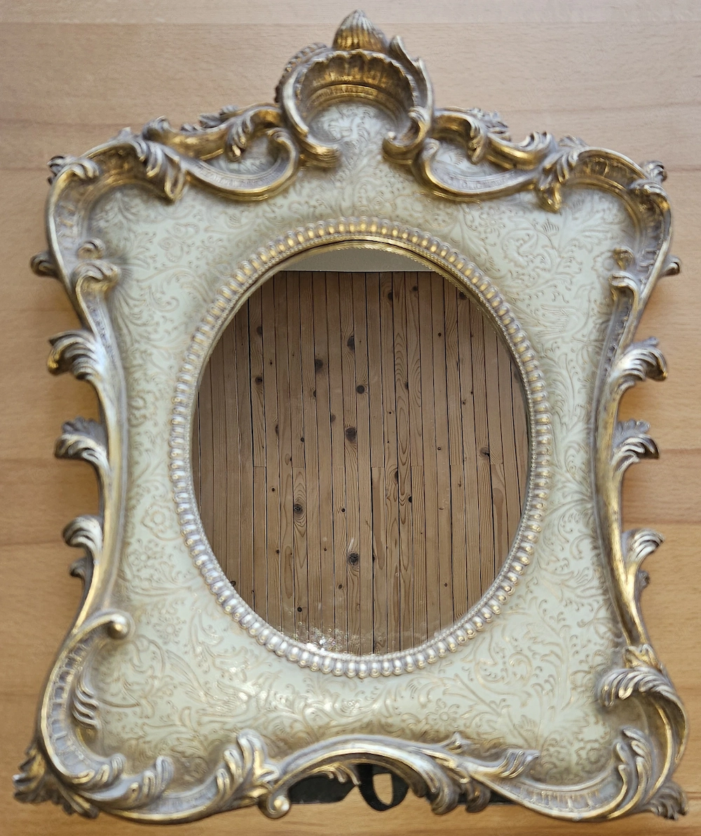Dekorativer Vintage Barock-Spiegel   Rokoko Spiegel 