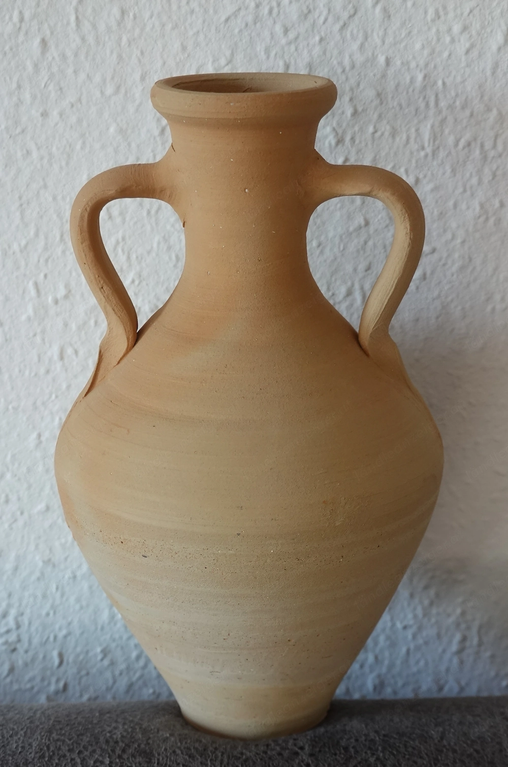 Schöne Tonvase, 28 cm hoch, unbehandelt, Amphore, DEKO, neuwertig, 15,--