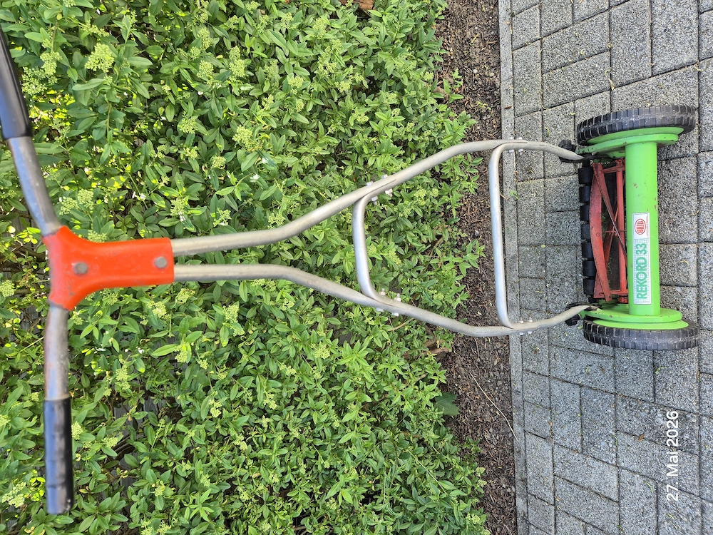 Spindelhandrasenmäher zu verschenken