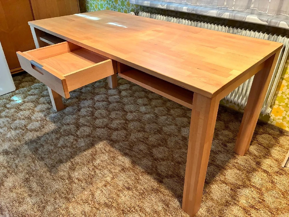 Schreibtisch mit Schublade Holz
