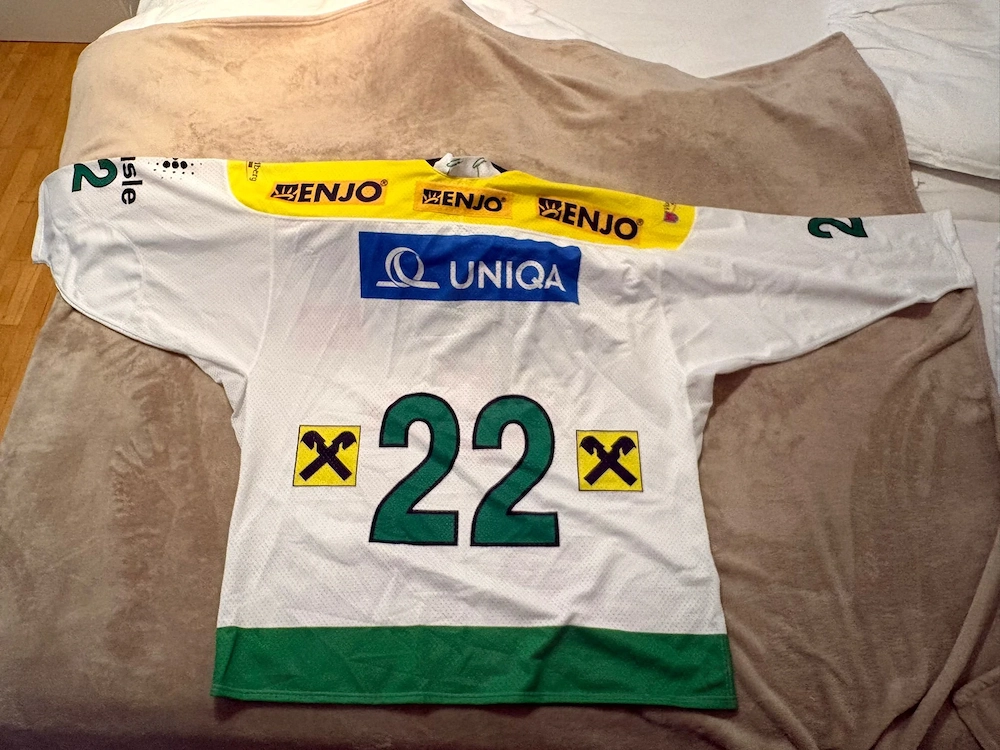 Vintage EHC Lustenau Trikot   Jersey   seltenes Sponsoren-Design - ehemaliges Spielerdress