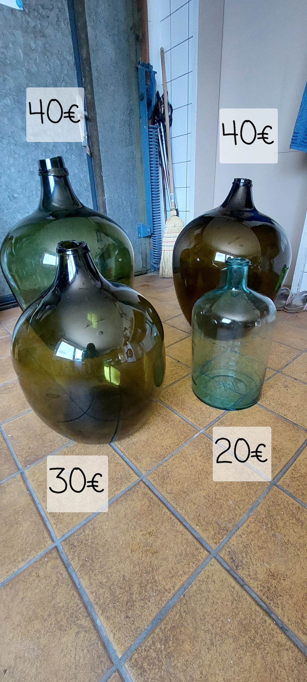 Große Glasballon zu verkaufen.