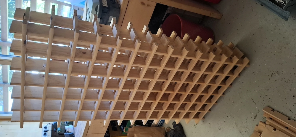Weinflaschenregal aus Holz 