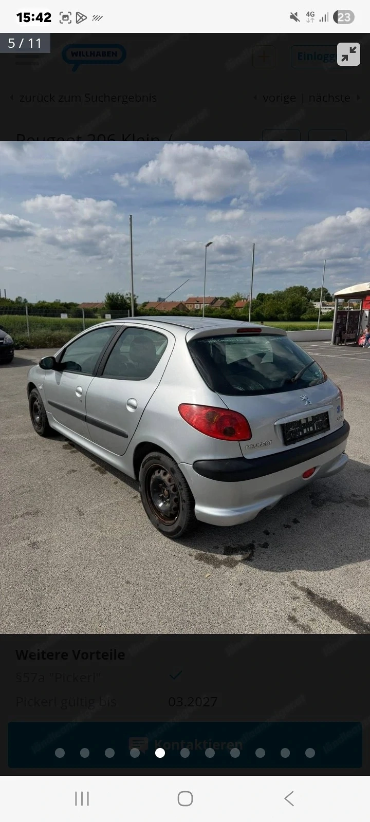 peugeot 206 1.4 klein-  sport edition