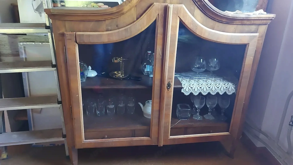 Biedermeier Glaskasten