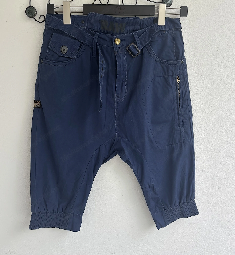 Damen Shorts mit weitem Schritt blau