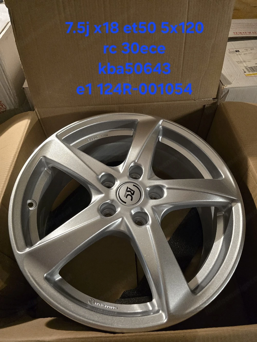 5x120 18" nagelneue alufelgensatz