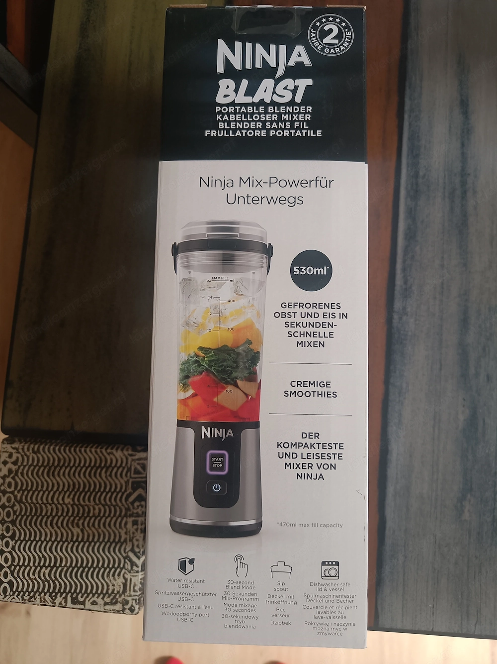 Ninja Blast BC151EUBK tragbarer Mixer