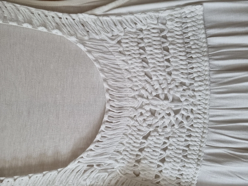 raffiniertes Longshirt weiß