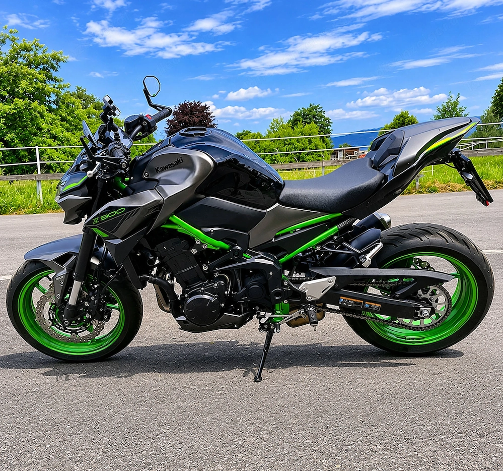 Kawasaki Z900 | PLUS Zubehörpaket | Sportlicher Umbau | 6.500 km | Service + Pickerl + Reifen NEU
