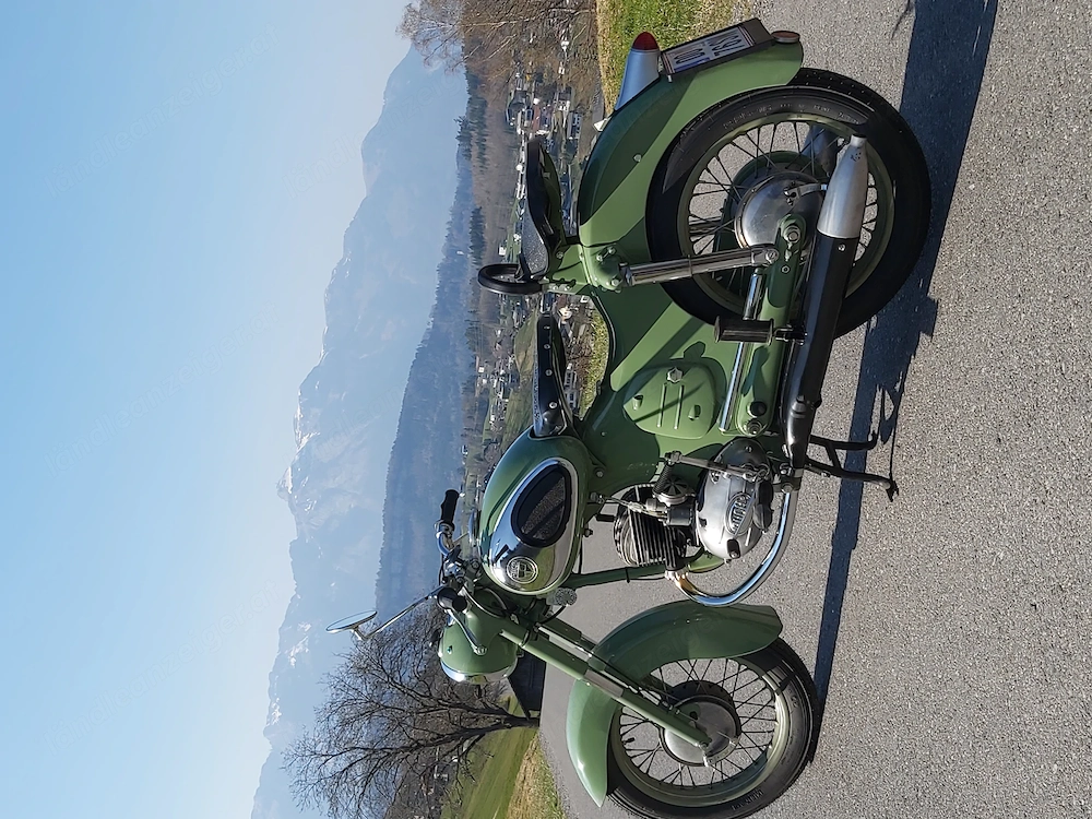 Puch 125 SV Motorrad Grün Oldtimer