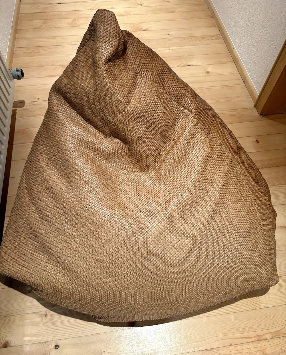 Sitzsack Echtleder geflochten