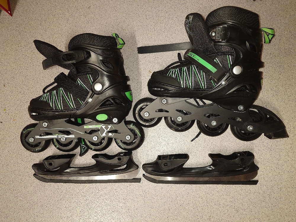 Nils 2 in 1 Kinder-Rollerblades Schlittschuhe
