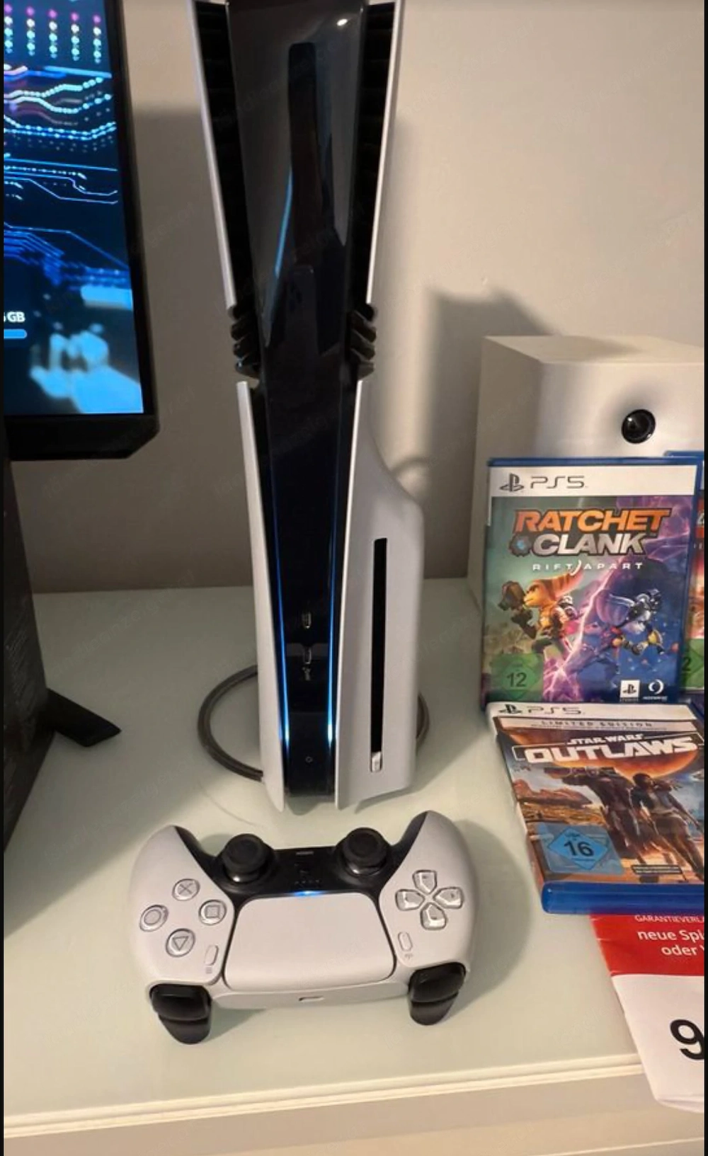 Ps5 Pro m.DiscLaufwerk und 2 Games +Garantieverlängerung+Standfuß