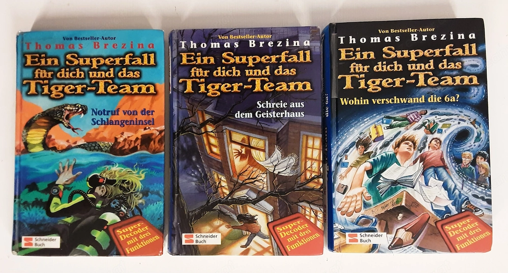 Thomas Brezina  -  Ein Superfall für dich und das Tiger-Team Band 2,3,7