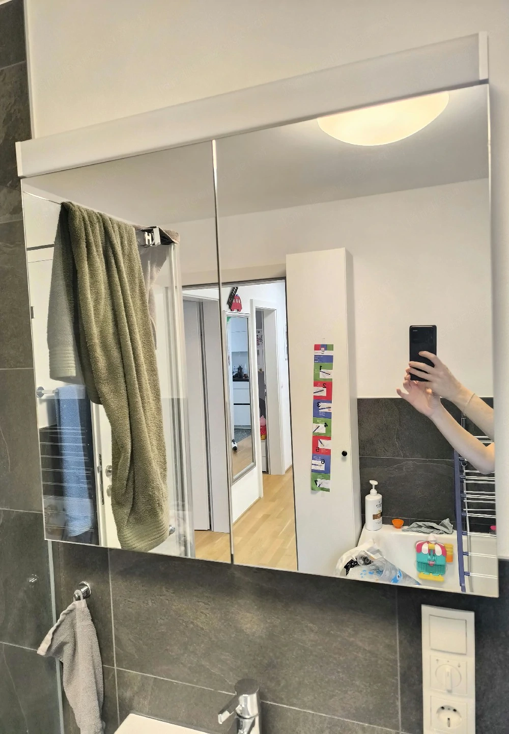 Keller PURO Spiegelschrank 80 cm LED beidseitig verspiegelt