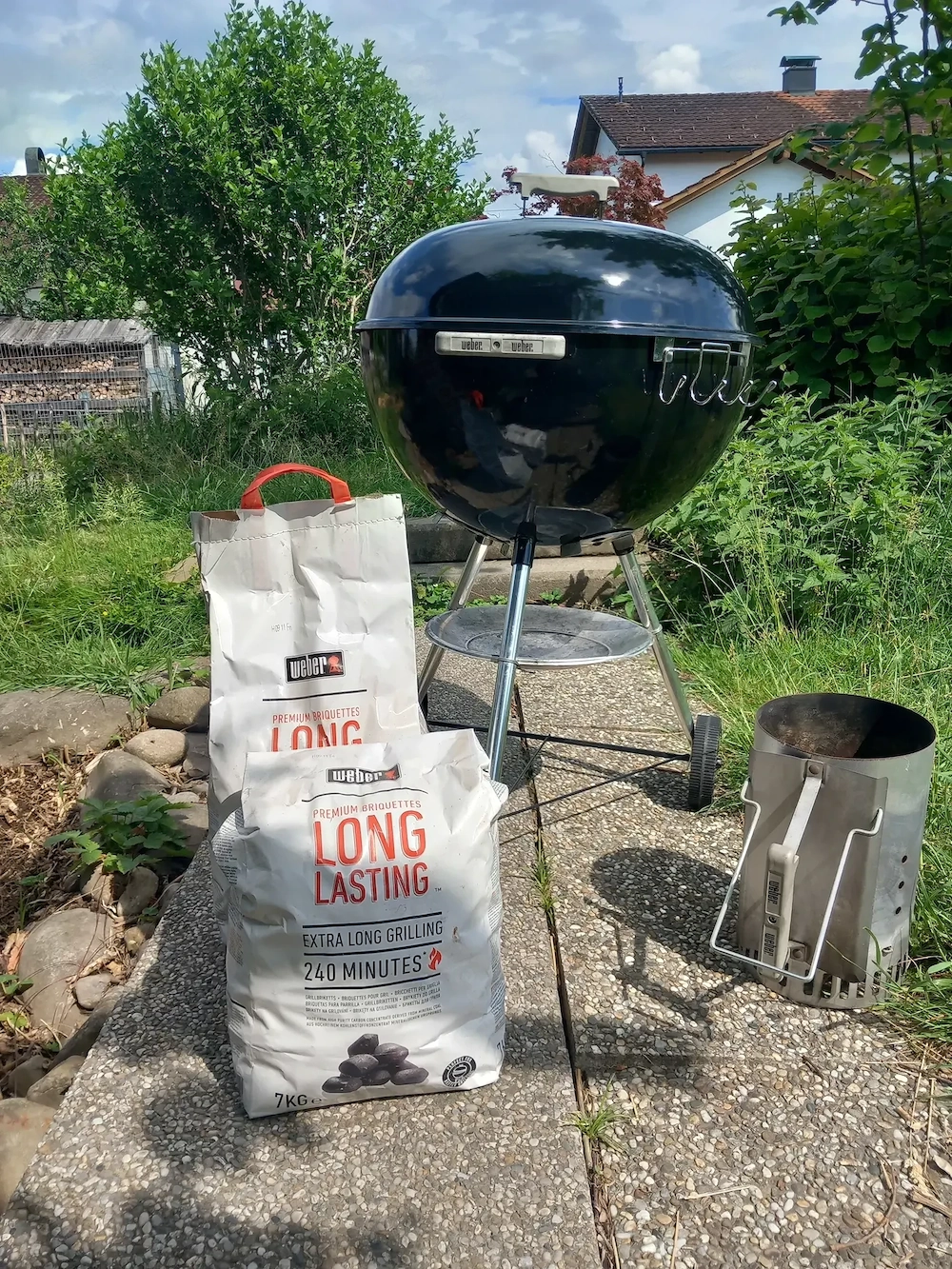 Original Weber Holzkohle Kugelgrill
