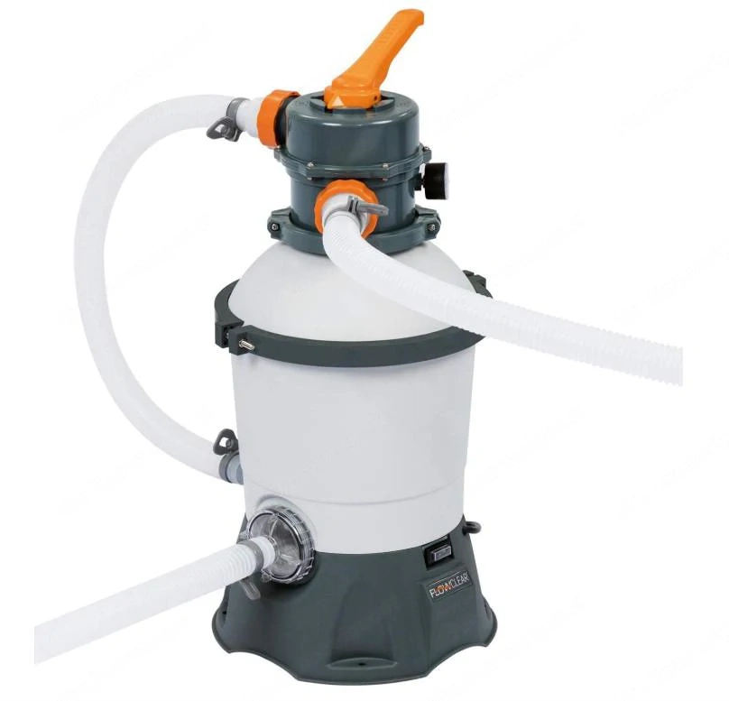 Sandfilterpumpe Pool - Bestway Flowclear 3.028 l h Grau NEUWERTIG