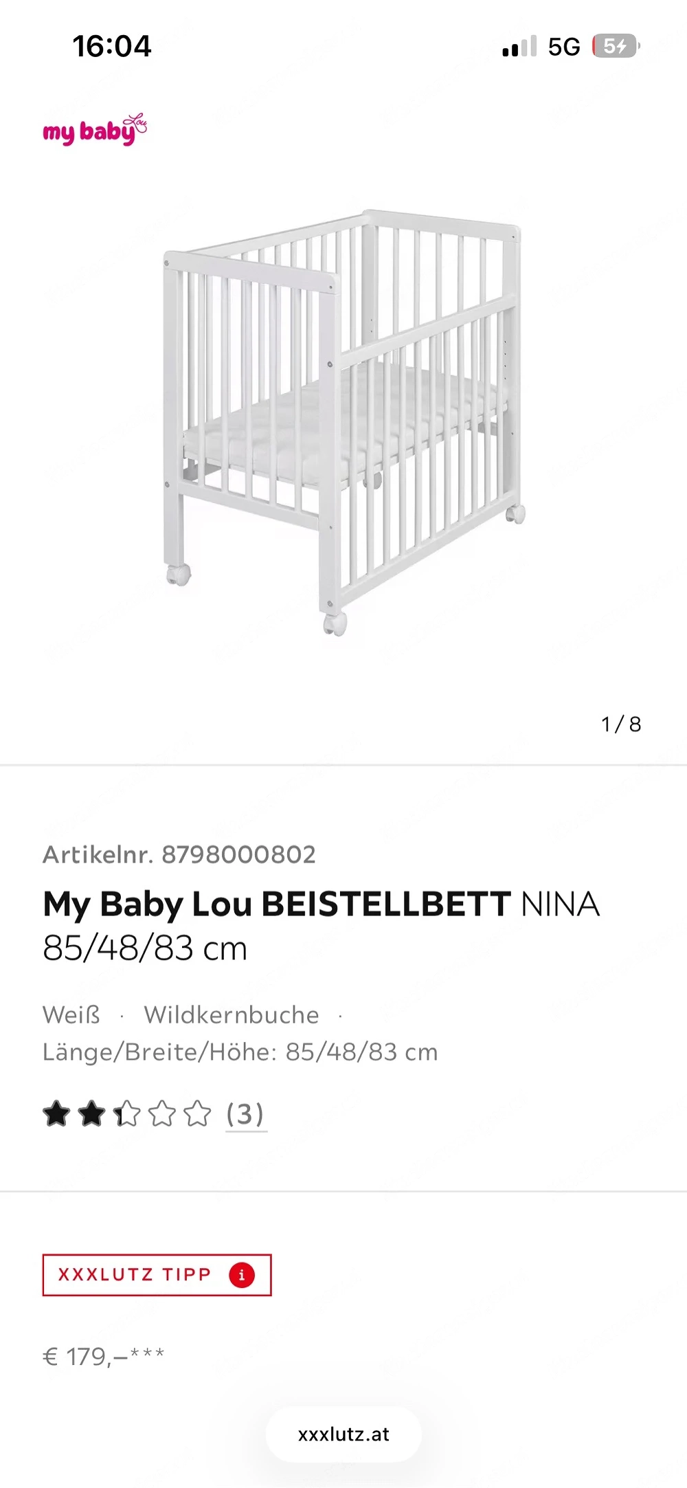 Beistellbett