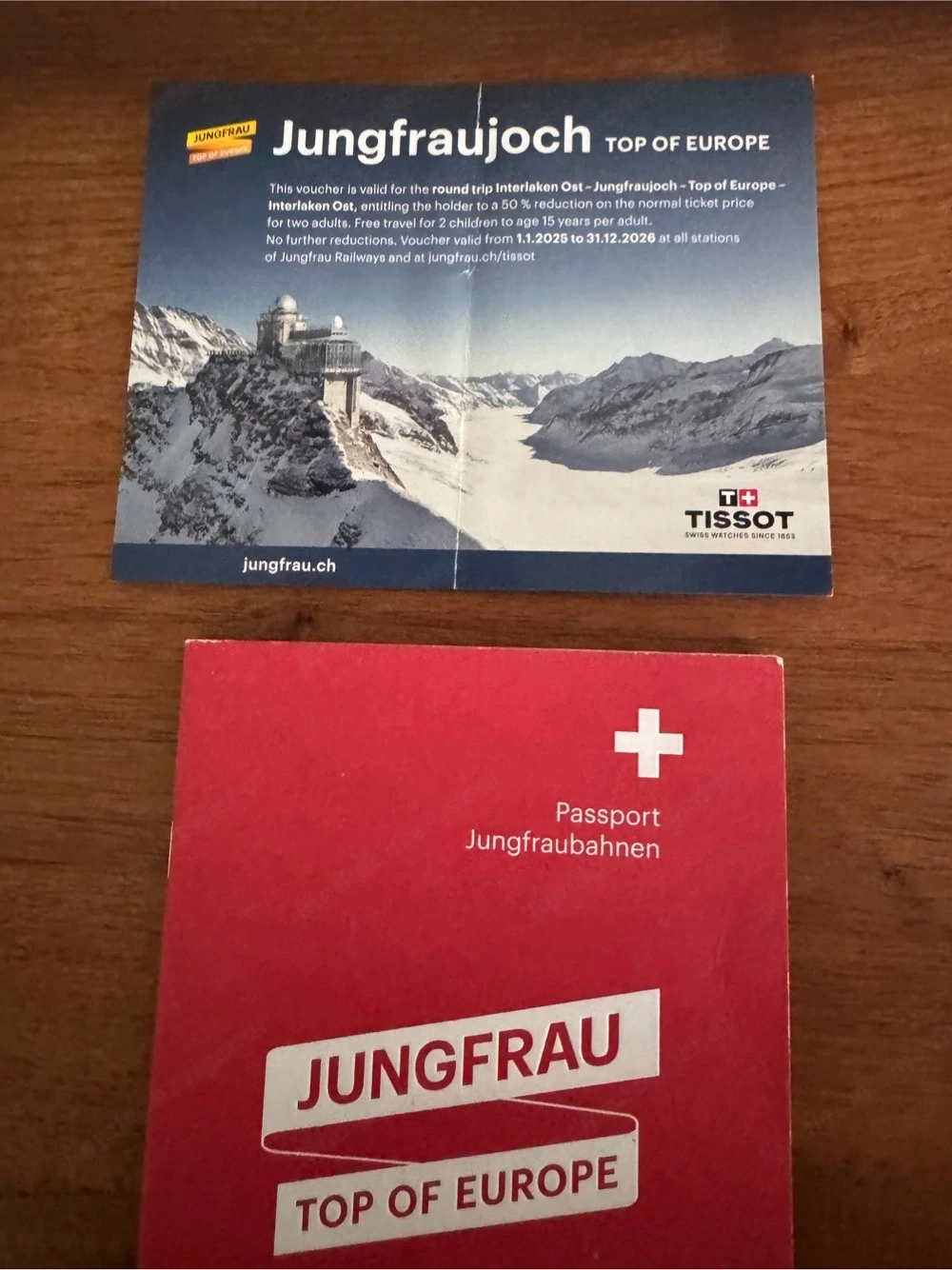 2:1 Bahnfahrt Jungfraujoch , Kinder gratis