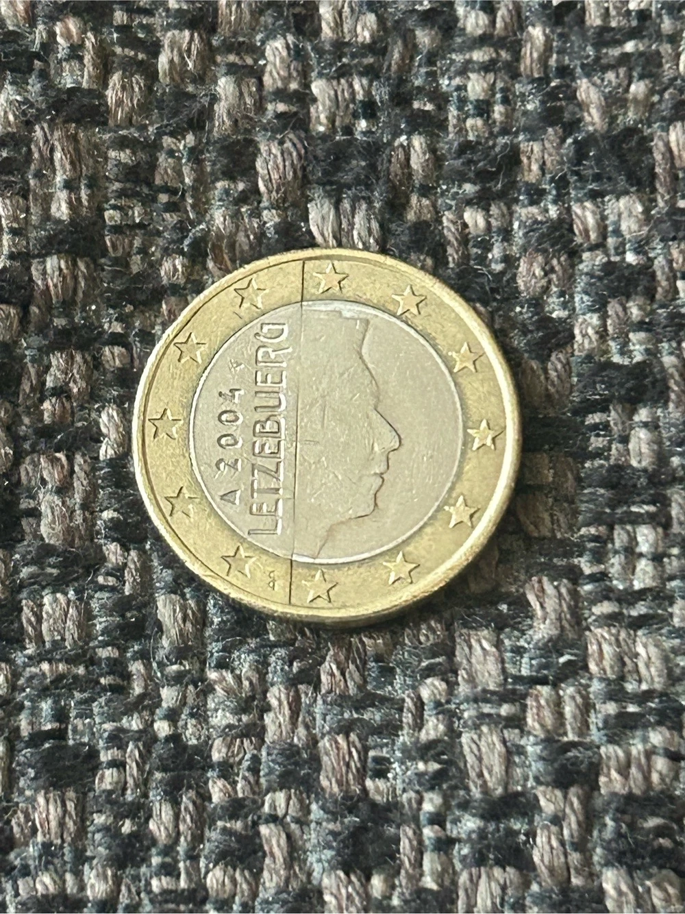 1 Euro Umlaufmünze Luxemburg 2004