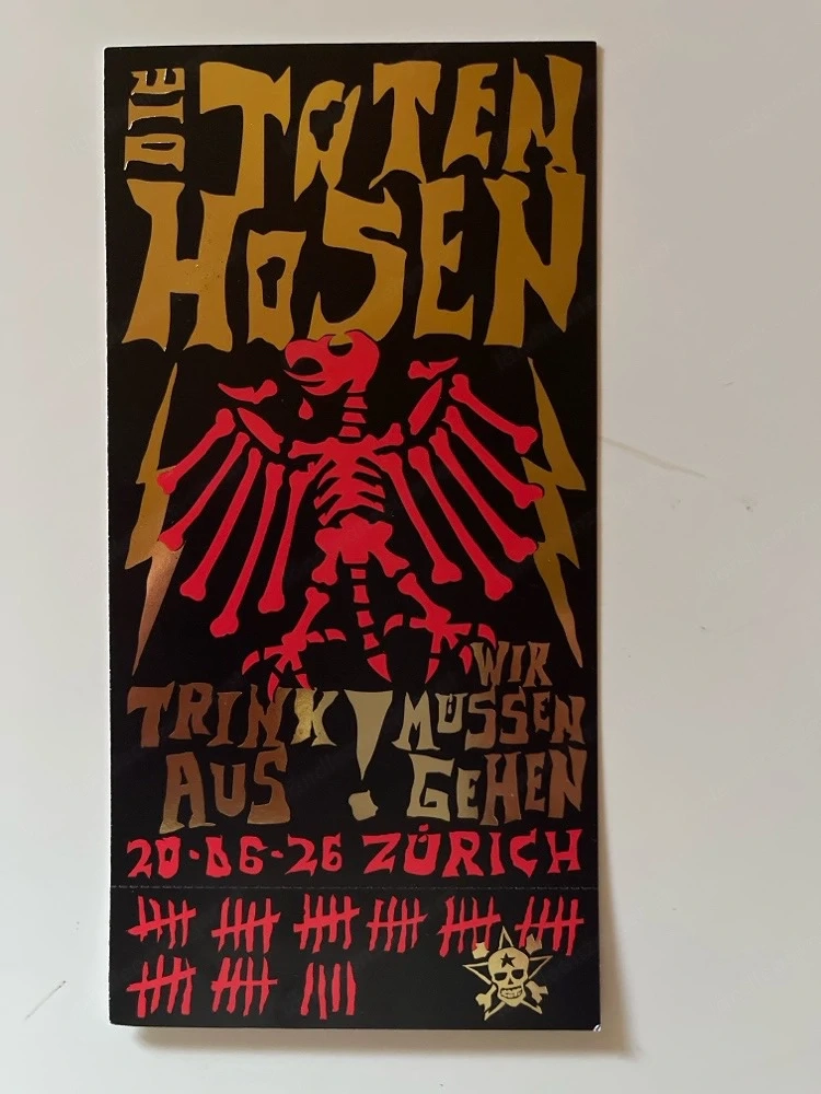 Konzertkarten für "Die Toten Hosen" - 20.06.2026 Zürich